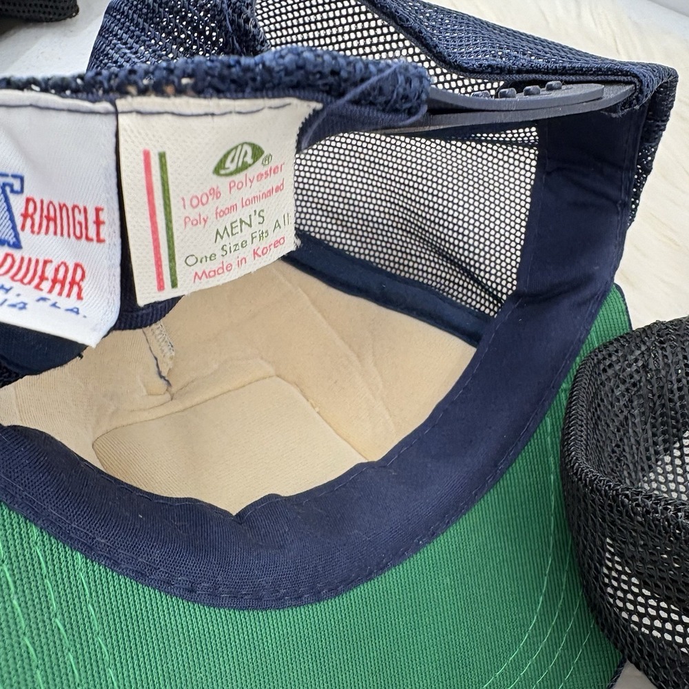 Vintage Trucker Hat Lot (5) Snapback Cap Made In USA Patch Advertising Logo - Picture 13 of 13